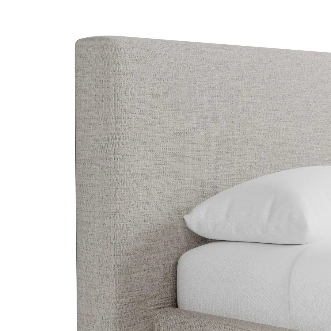 Grayton Maguire Pewter 44" Upholstered Platform Bed Grayton Maguire Pewter 44" Upholstered Platform Bed