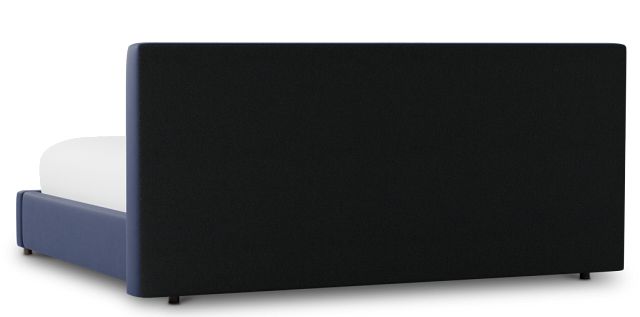 Grayton Joya Dark Blue 44" Upholstered Platform Bed