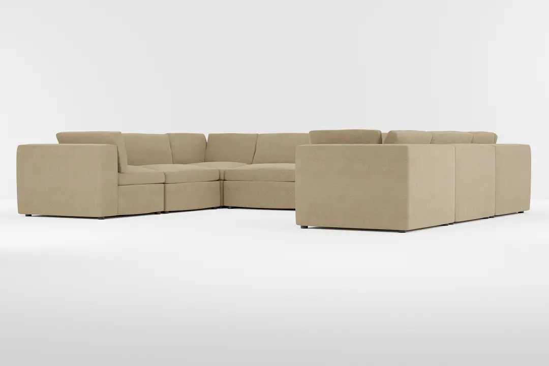 Destin Elite Taupe Fabric 8-piece Modular Sectional Destin Elite Taupe Fabric 8-piece Modular Sectional
