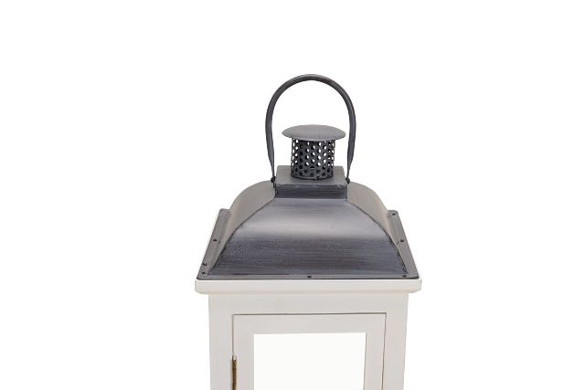 Greensville White Medium Lantern