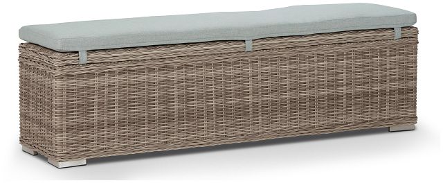 Raleigh Teal Woven Dining Bench (0)