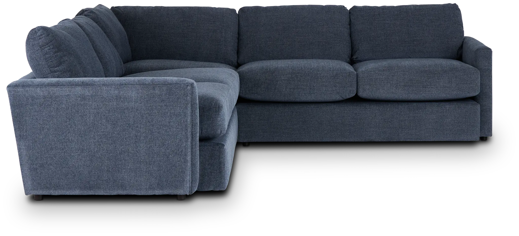 Noah Blue Fabric Small Two-arm Sectional Noah Blue Fabric Small Two-arm Sectional