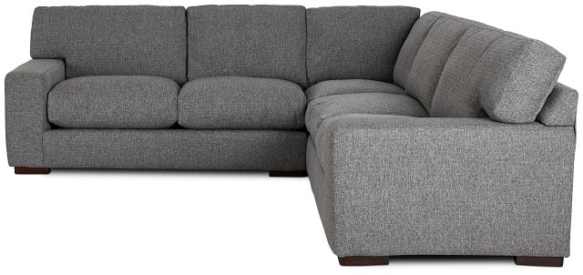 Veronica Dark Gray Down Small Two-arm Sectional (3)