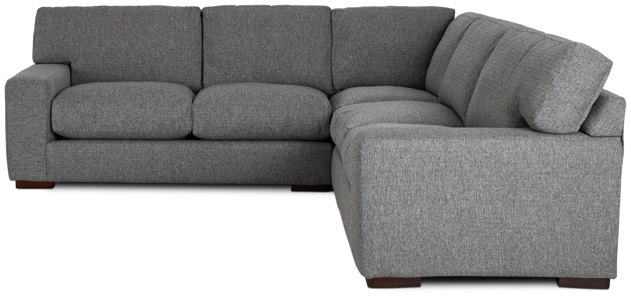 Veronica Dark Gray Down Small Two-arm Sectional