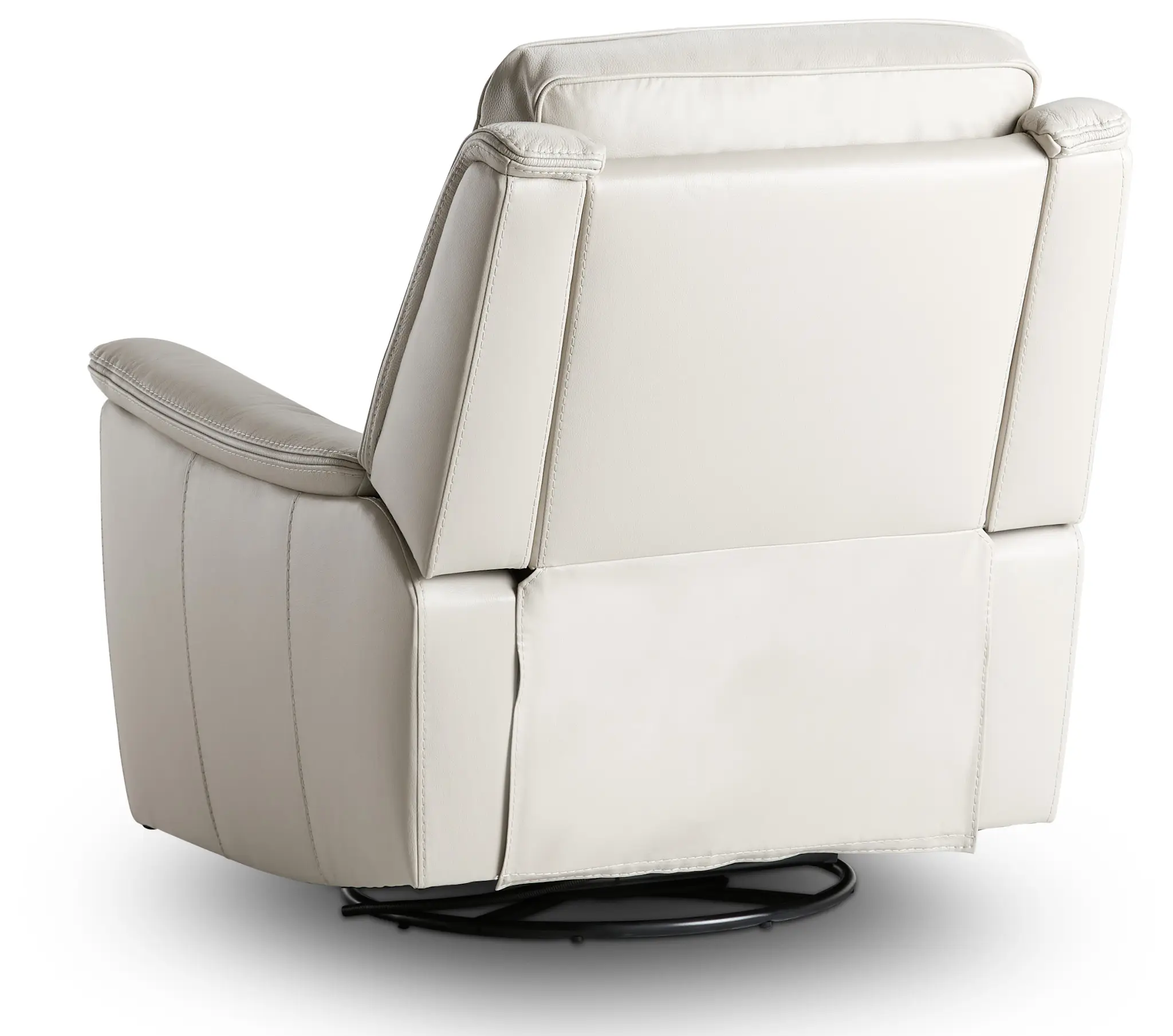 Aiden Light Gray Leather Swivel Glider Recliner Aiden Light Gray Leather Swivel Glider Recliner