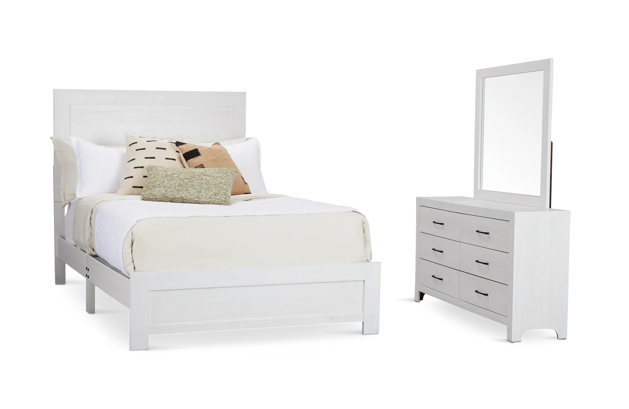 Ollie White Panel Bedroom