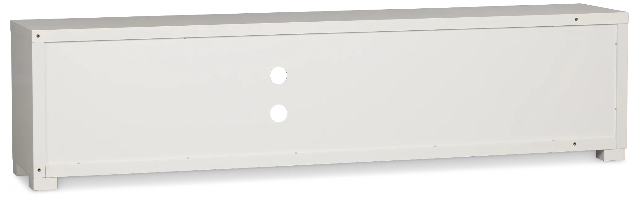 Doral White 85" Tv Stand