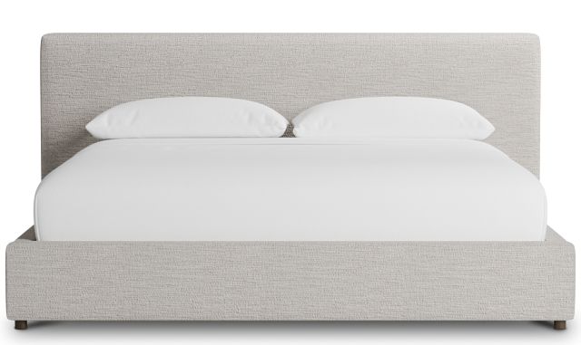 Grayton Maguire Pewter 44" Upholstered Platform Bed