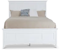 Heron Cove White Panel Bed