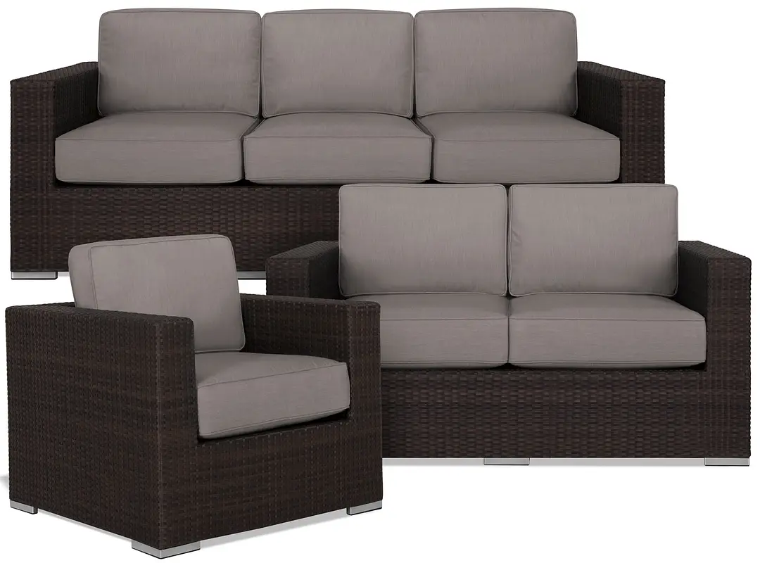 Fina Gray Outdoor Living Room Set Fina Gray Outdoor Living Room Set