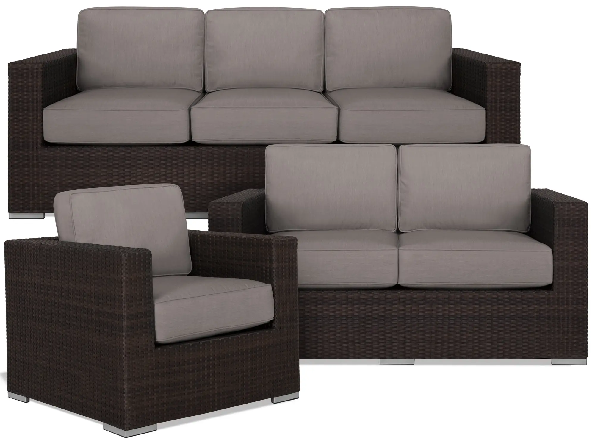 Fina Gray Outdoor Living Room Set Fina Gray Outdoor Living Room Set