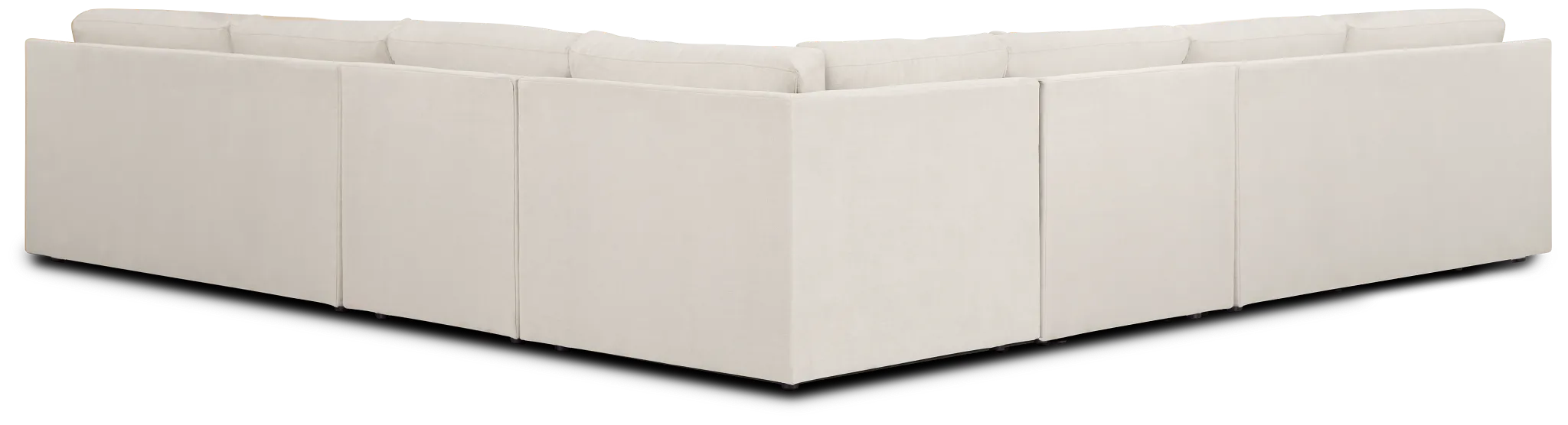 Hudson Gray Fabric Large Two-arm Sectional