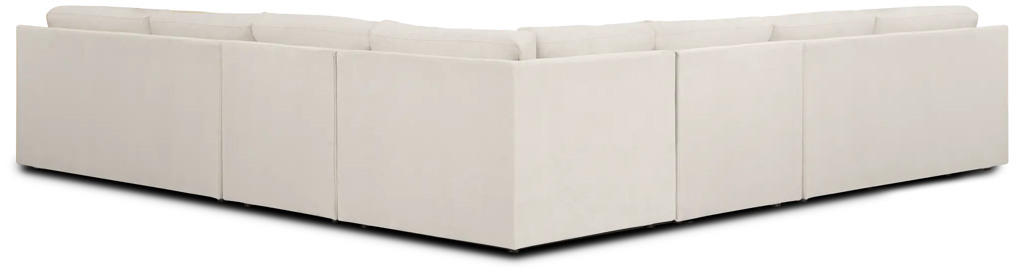 Hudson Gray Fabric Large Two-arm Sectional Hudson Gray Fabric Large Two-arm Sectional