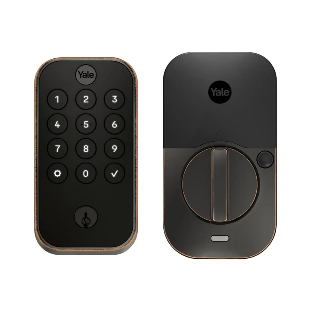 Yale Pro 2 Pushbutton Bluetooth Bronze Keypad Door Lock