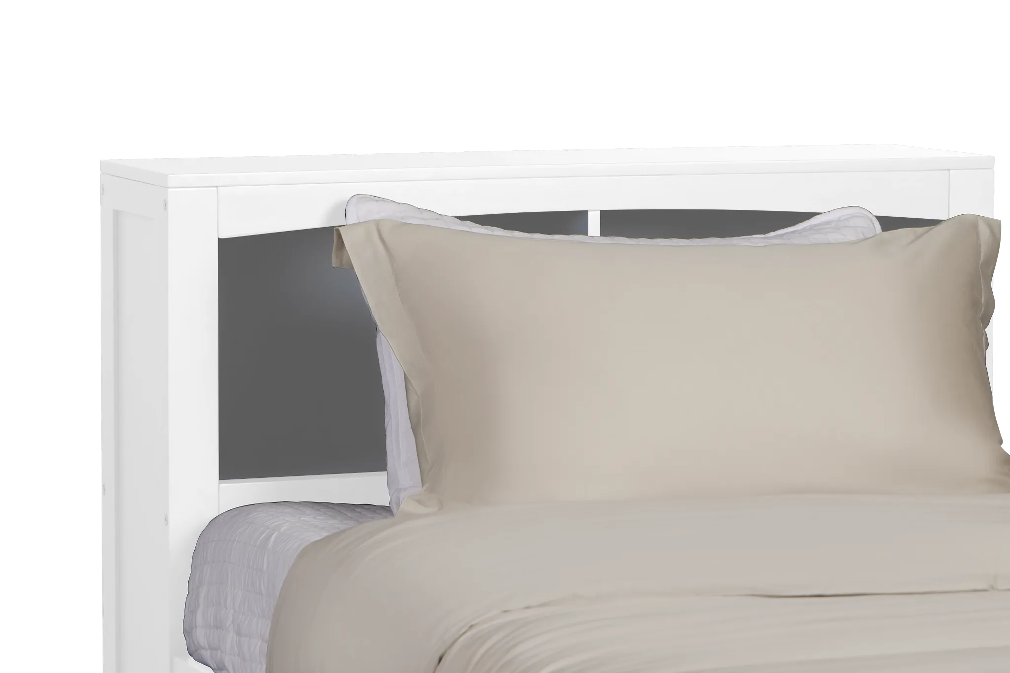 Charleston White Bookcase Bed With 2 Storage Drawers