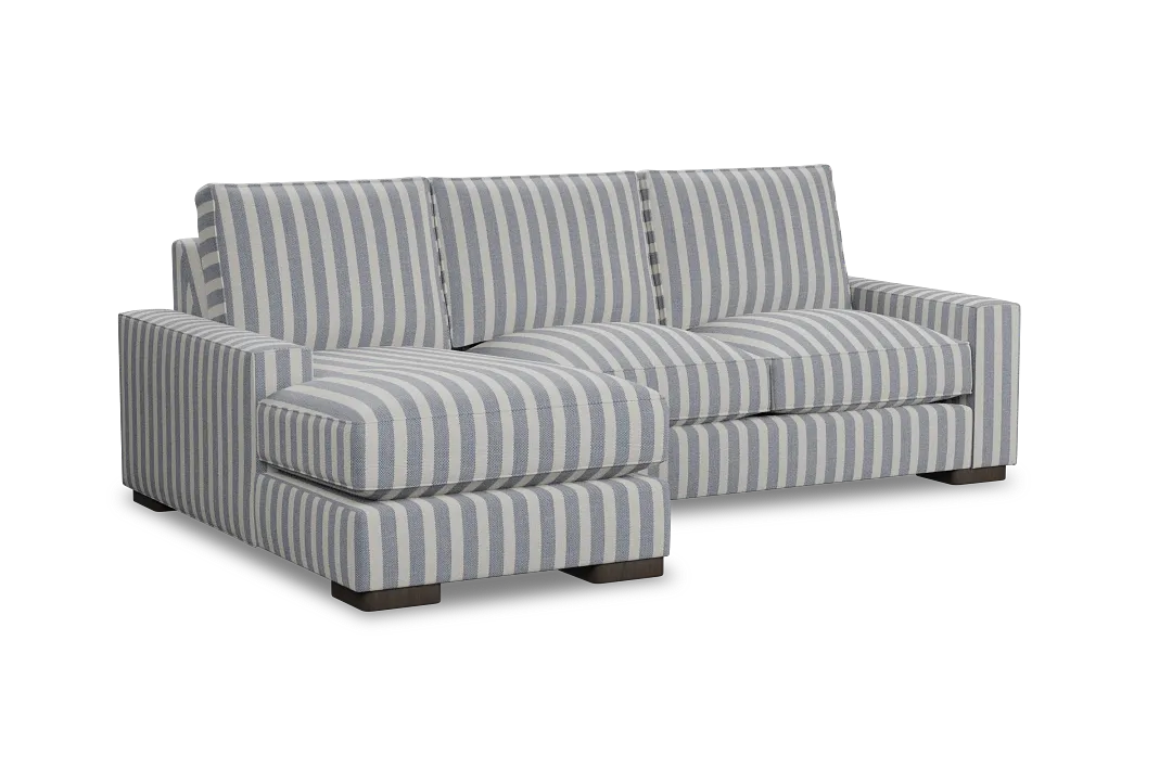 Edgewater Sea Lane Dark Blue Left Chaise Sectional