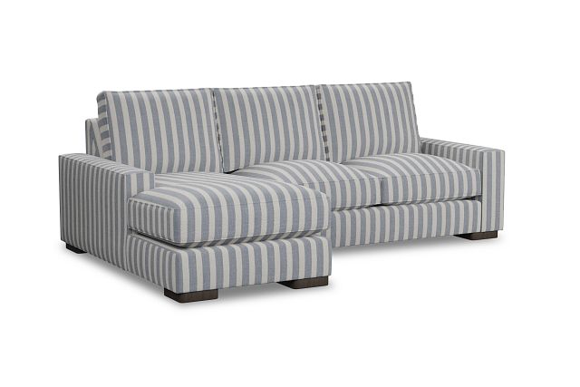 Edgewater Sea Lane Dark Blue Left Chaise Sectional