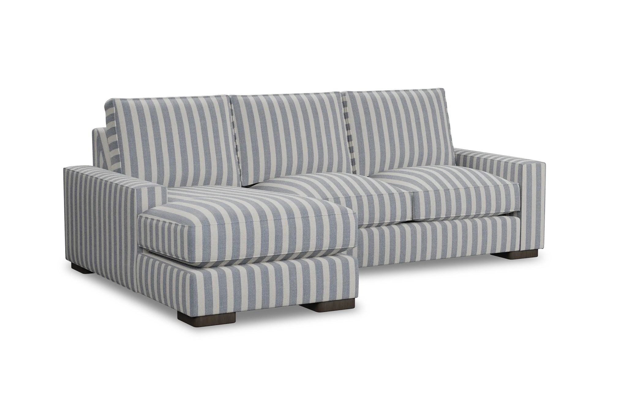 Edgewater Sea Lane Dark Blue Left Chaise Sectional