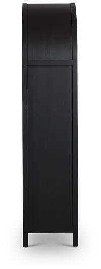 Pacific Black Arched Bookcase