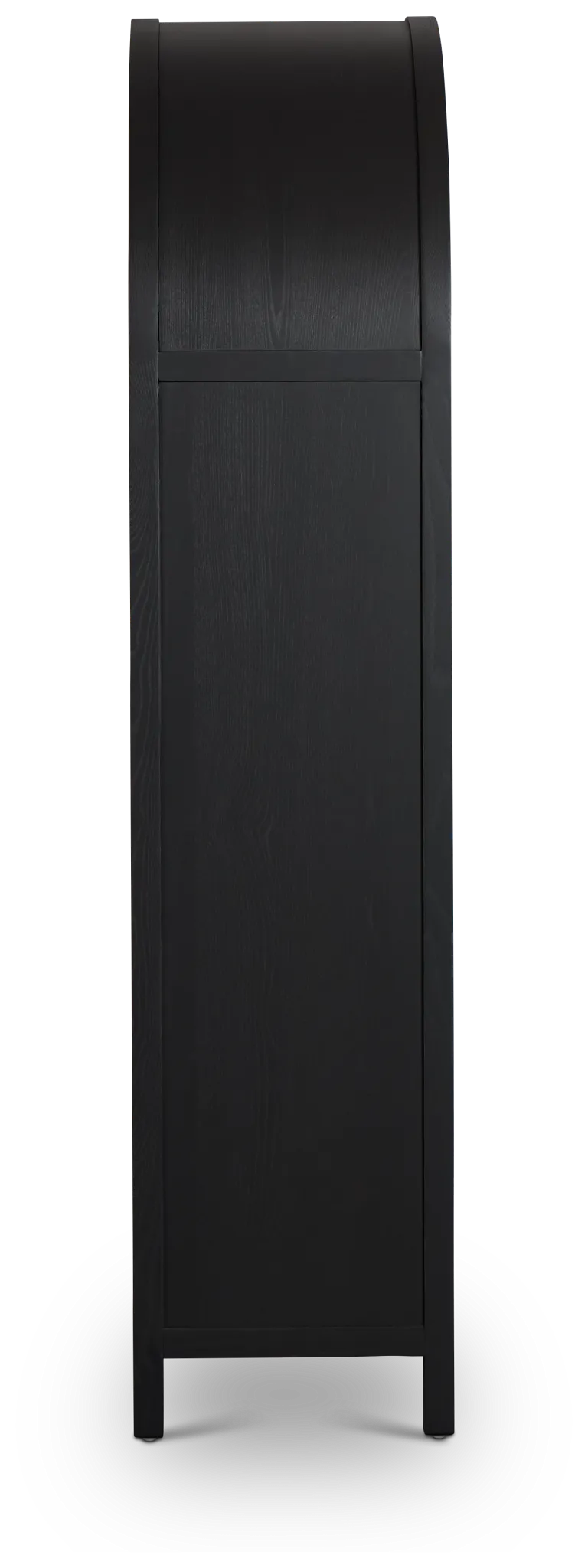 Pacific Black Arched Bookcase