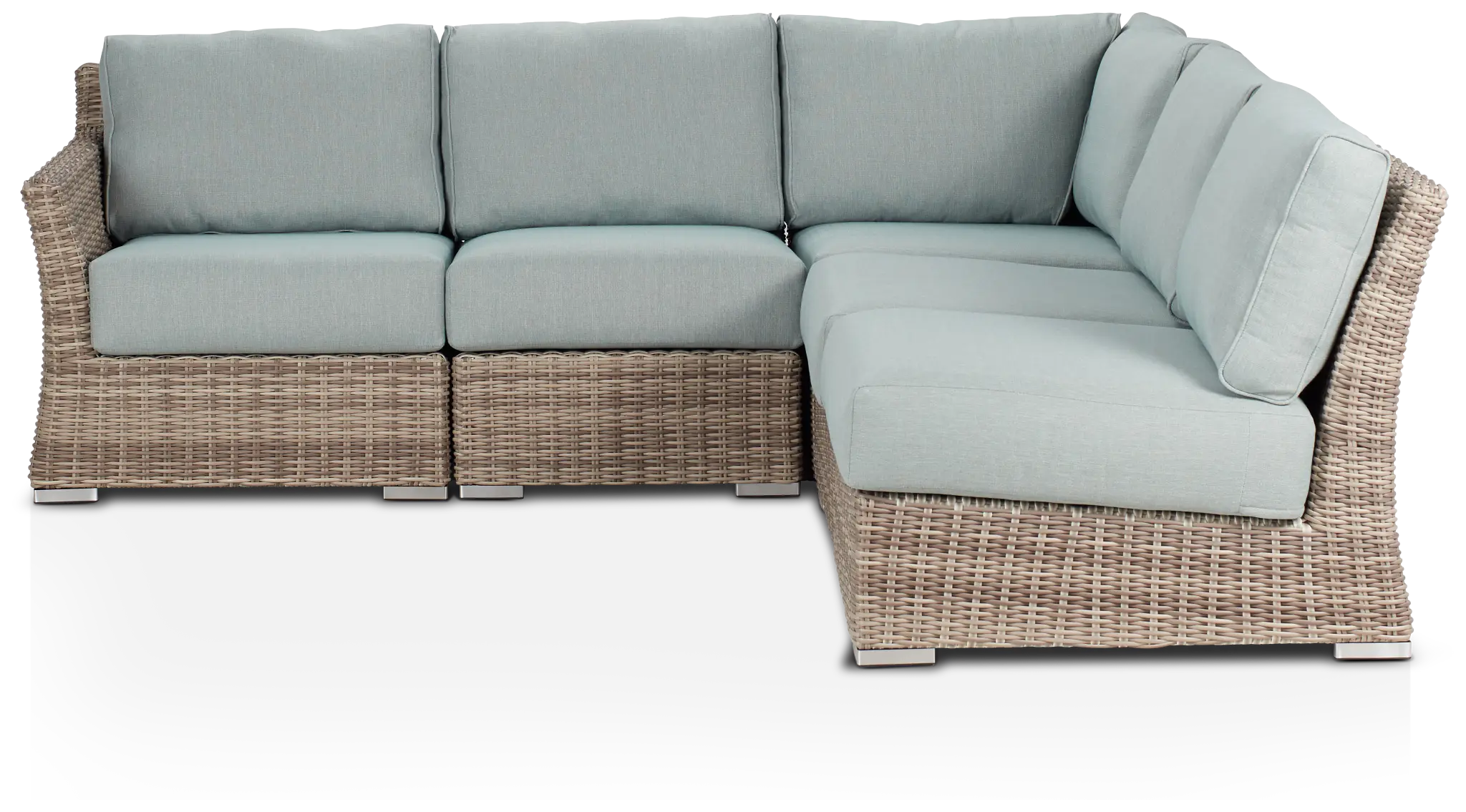 Raleigh Teal Left 5-piece Modular Sectional Raleigh Teal Left 5-piece Modular Sectional