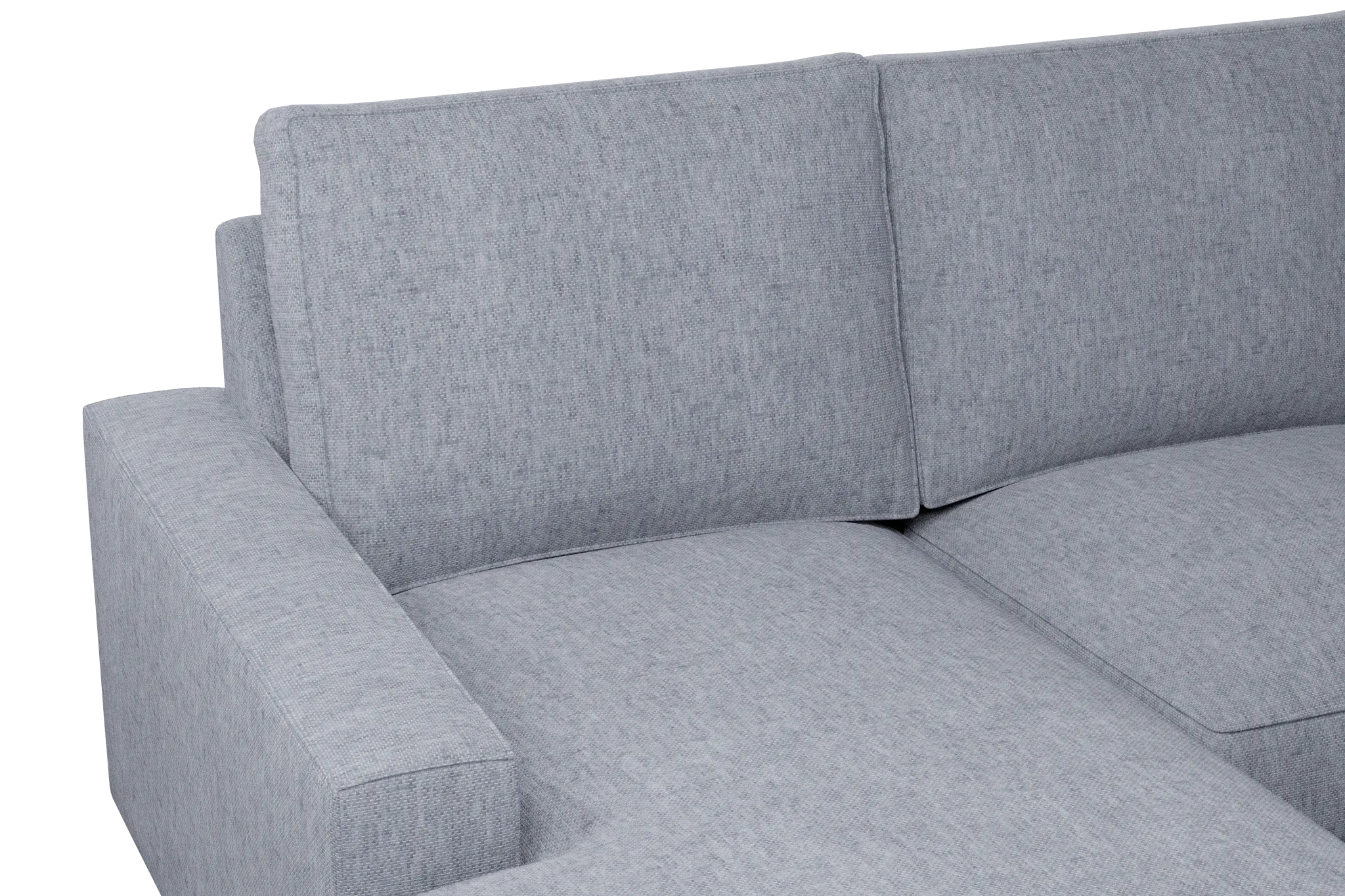 Edgewater Elevation Gray Large Left Chaise Sectional