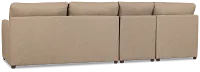 Tate Brown Fabric Small Left Chaise Sectional