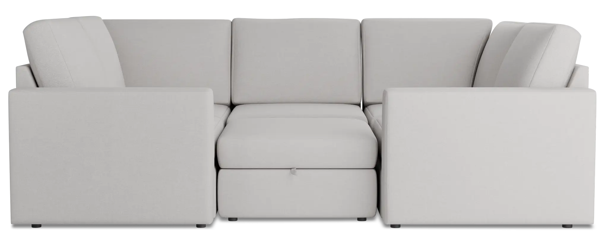 Citymod Light Gray Fabric 6-piece Pit Sectional Citymod Light Gray Fabric 6-piece Pit Sectional