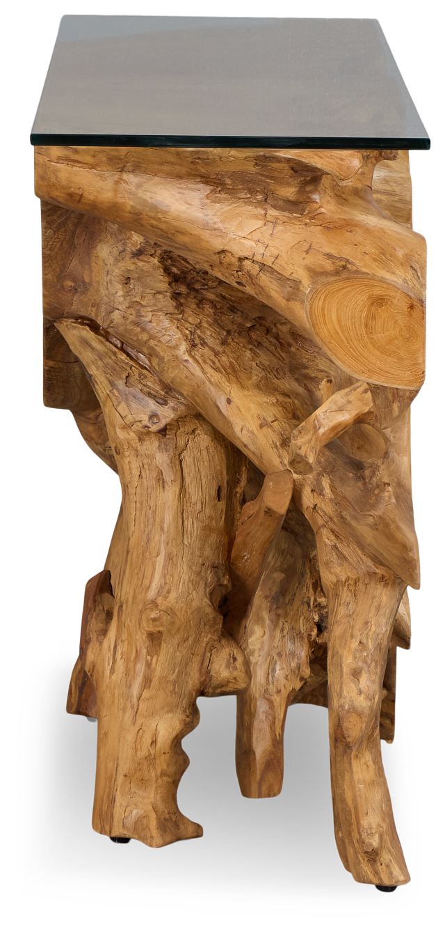 Haven Mid Tone Teak Console Table