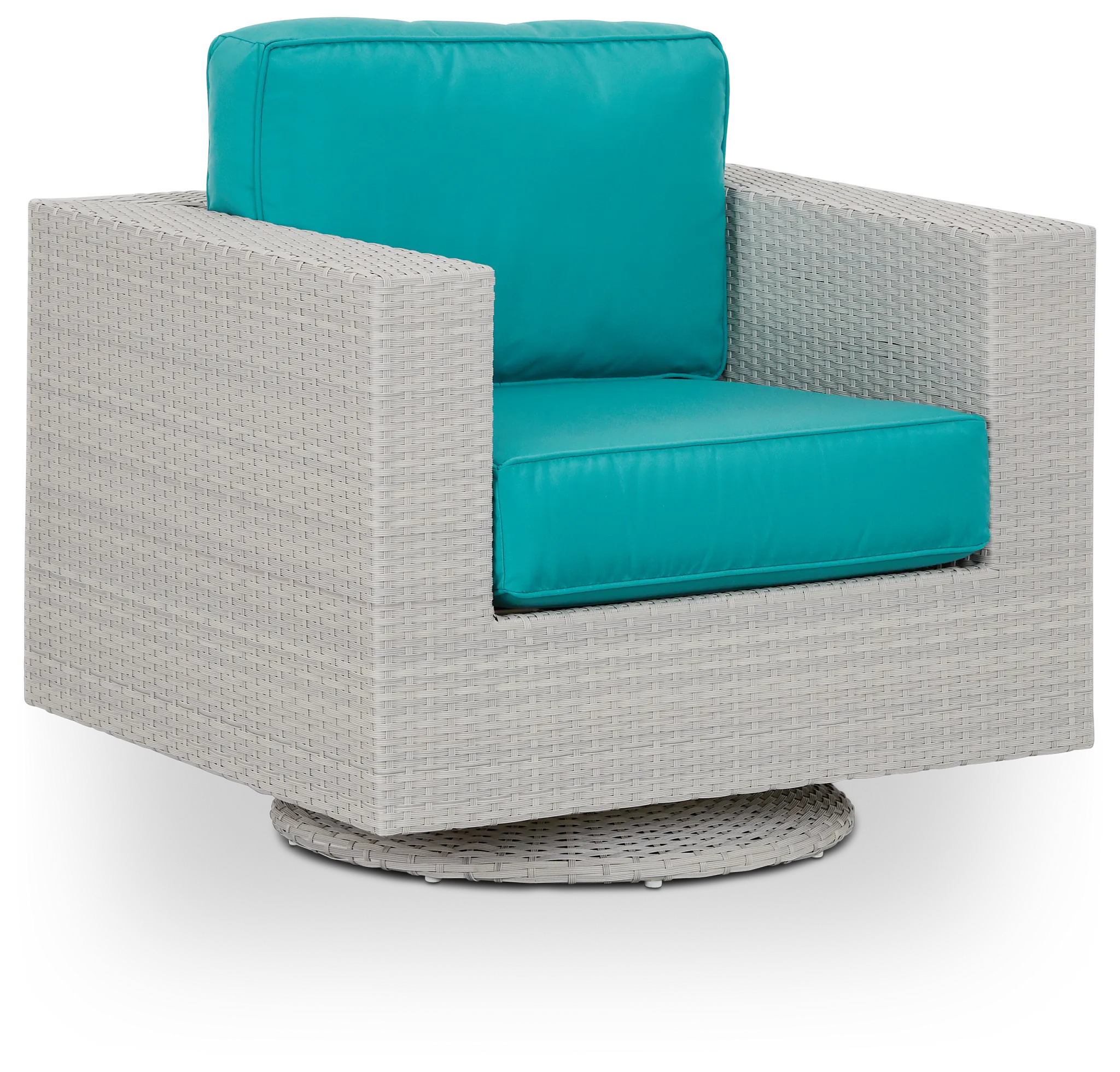 Biscayne Dark Teal Swivel Chair