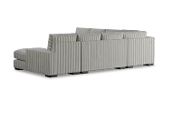 Edgewater Sea Lane Light Gray Large Right Chaise Sectional
