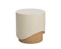 Elordi Ivory Round End Table