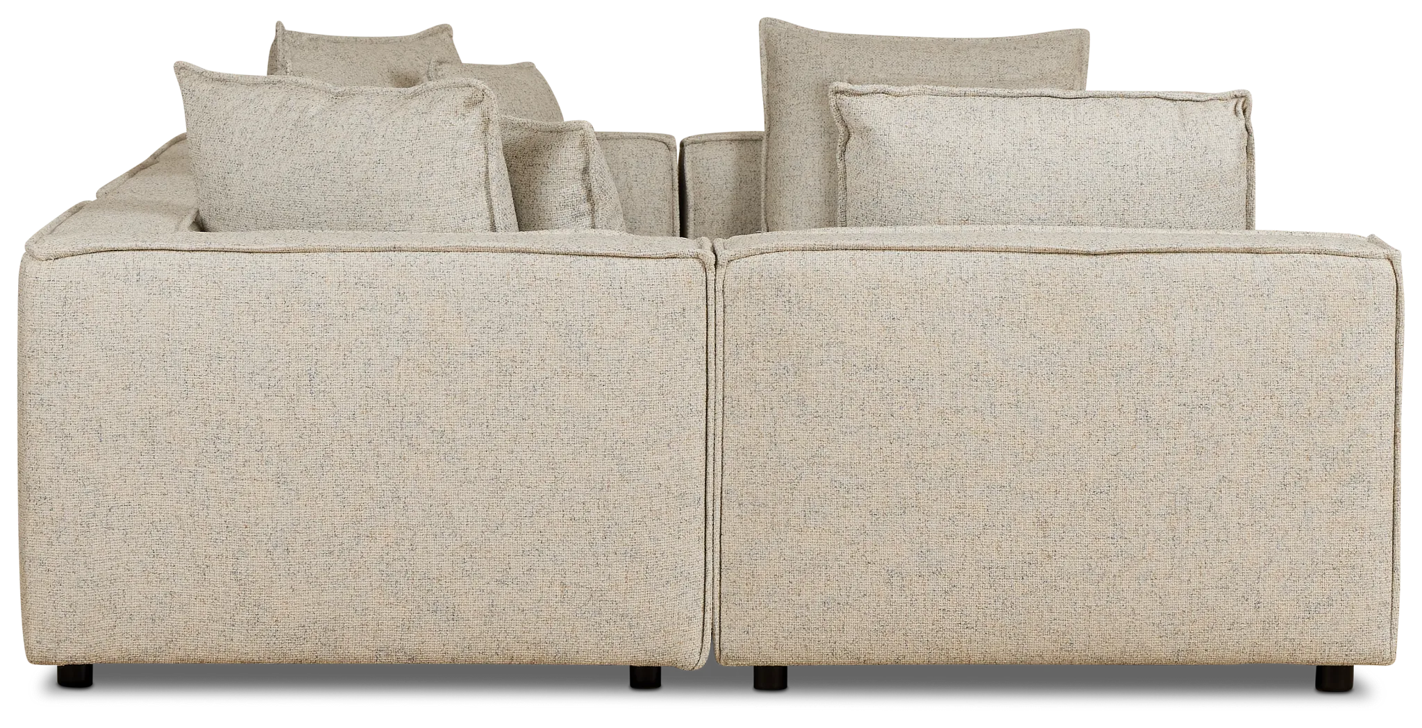 Tatum Beige Fabric 6-piece Modular Sectional