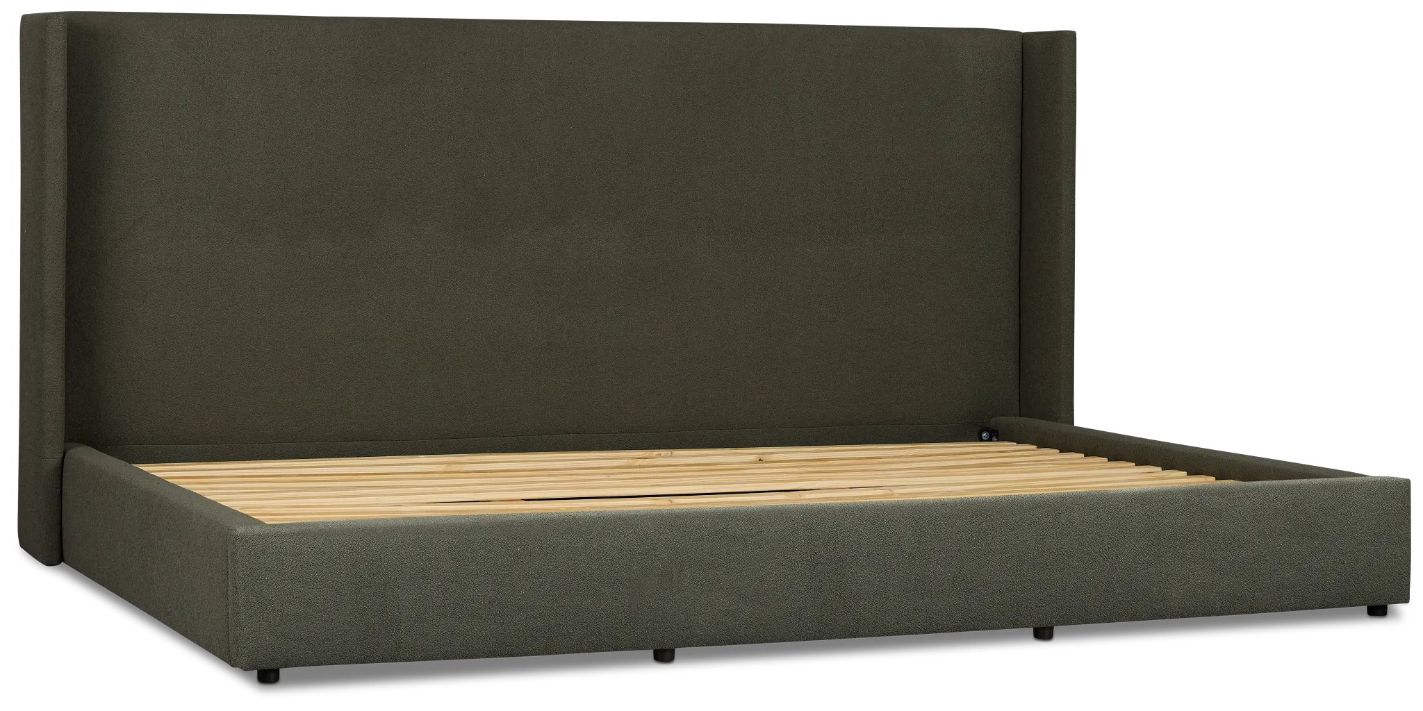 Captiva Sutton Green 60" Upholstered Shelter Bed