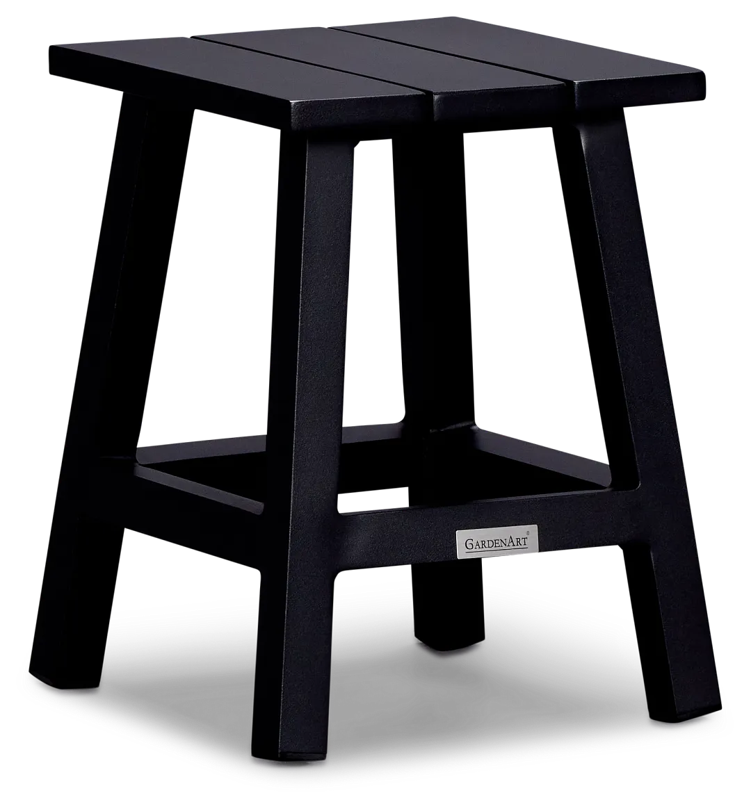 Barbados Black Square Accent Table