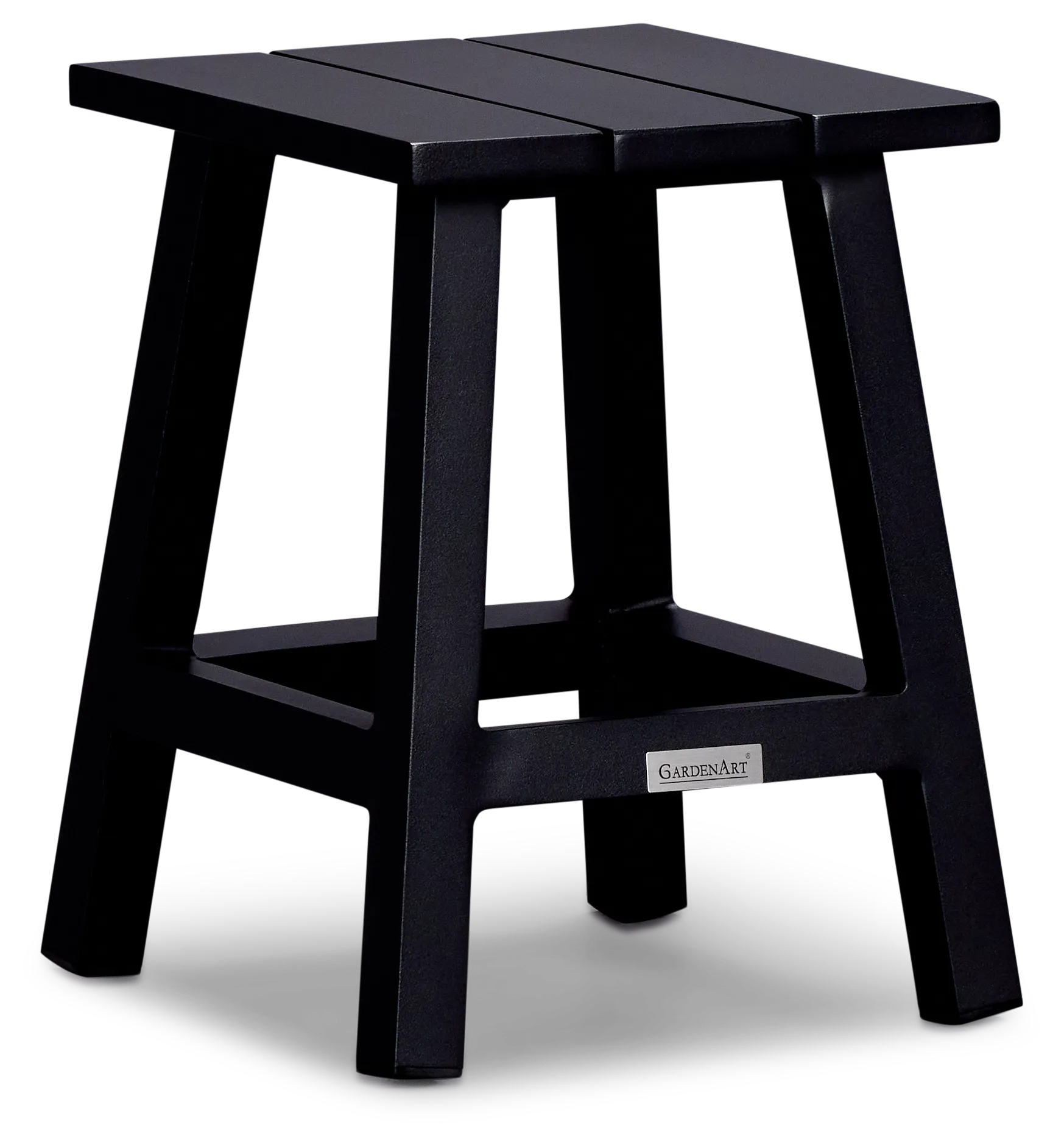 Barbados Black Square Accent Table