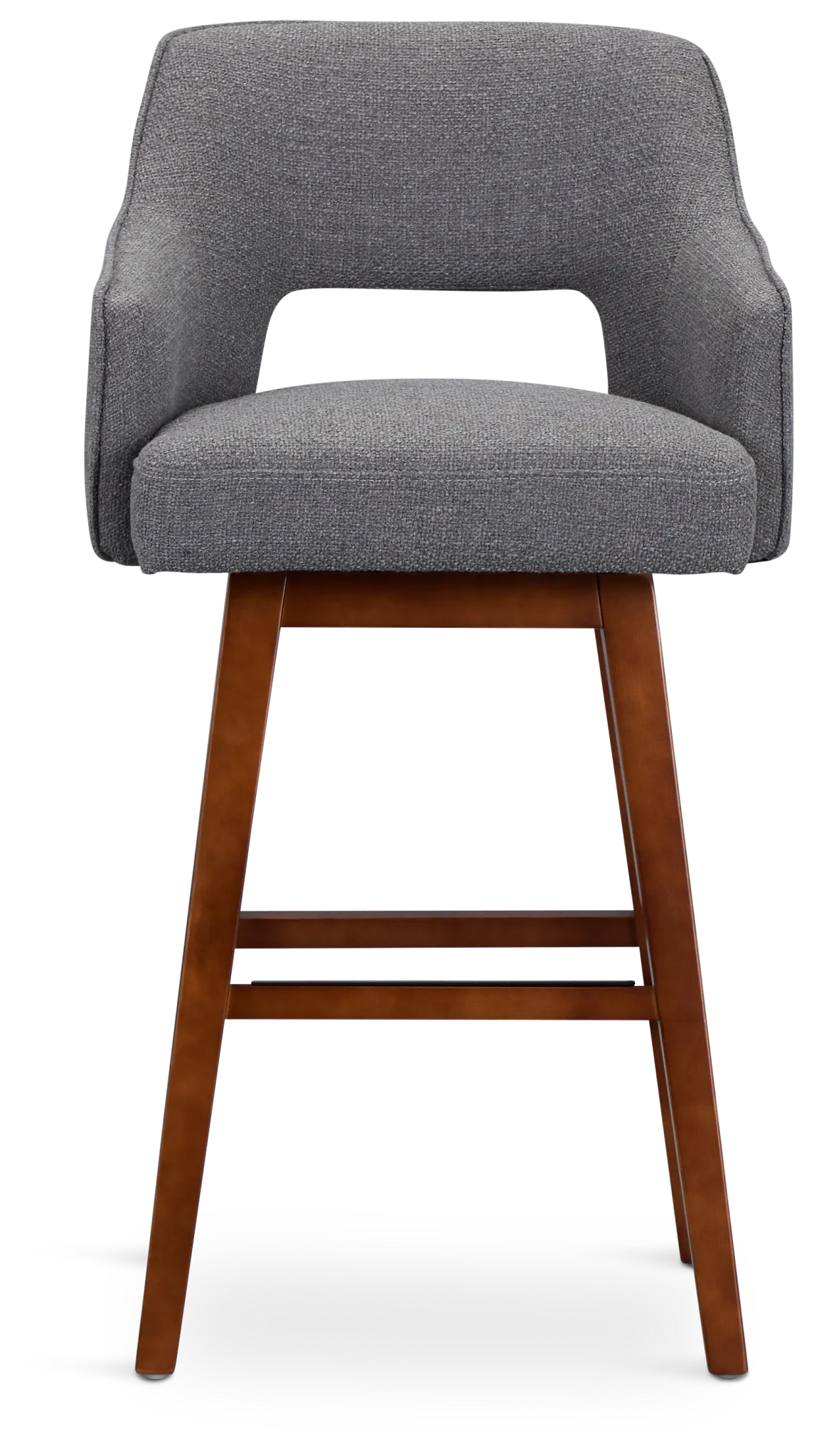 Oberlin Dark Gray Micro 30" Swivel Barstool