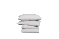 Rest & Renew Percale Cotton Gray 200 Thread Duvet Set