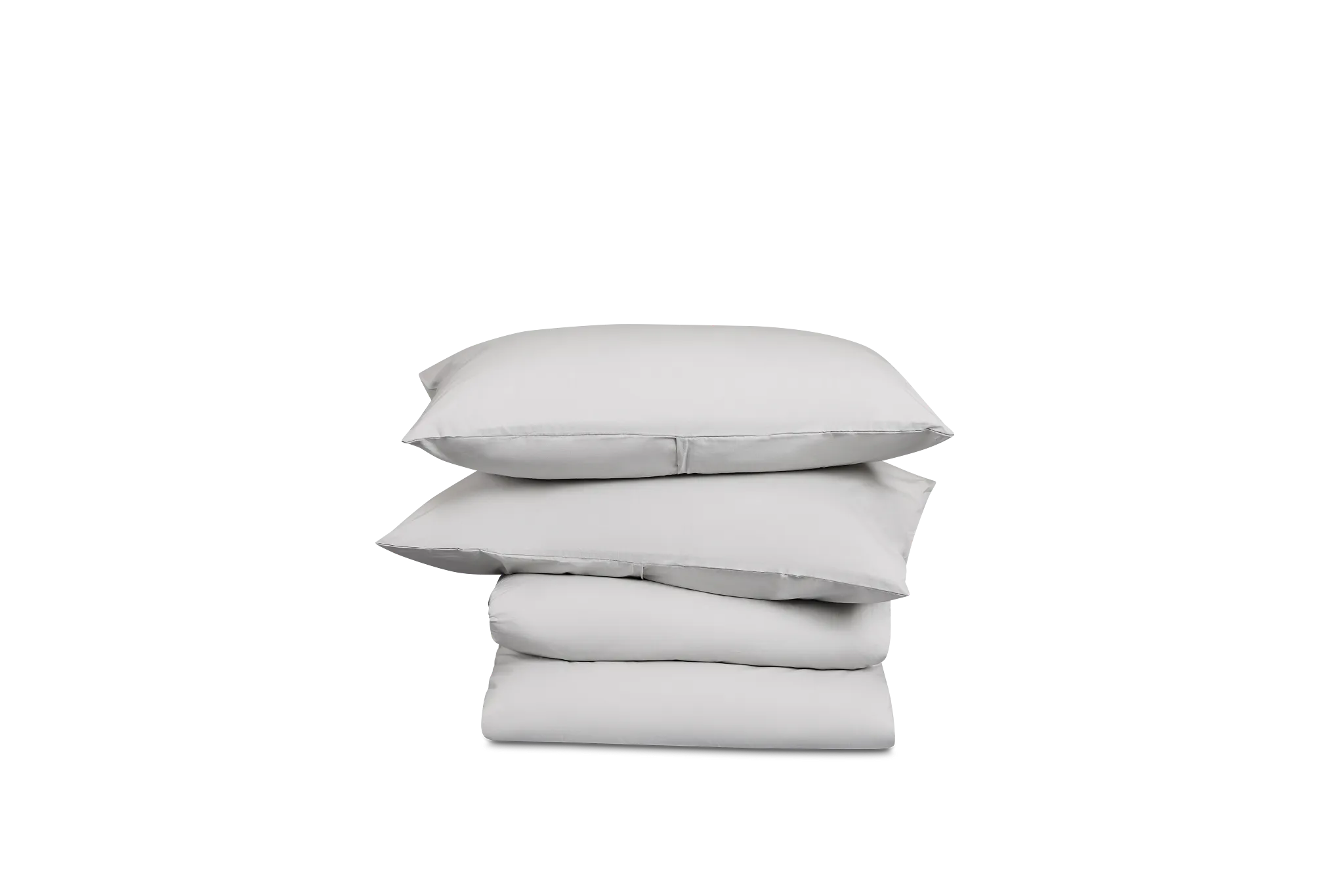 Rest & Renew Percale Cotton Gray 200 Thread Duvet Set