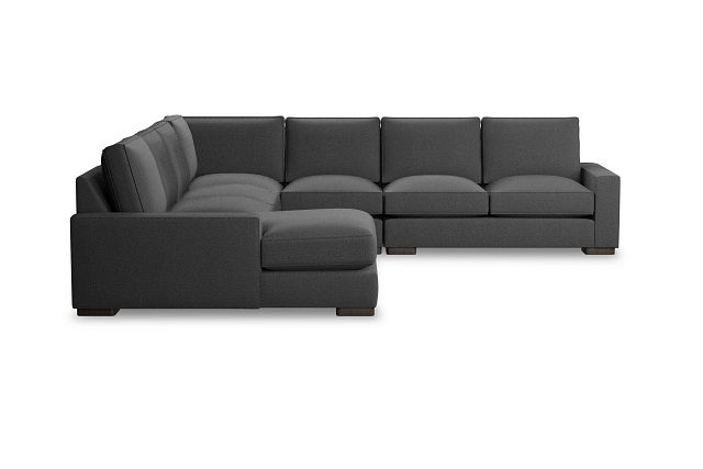 Edgewater Delray Dark Gray Large Left Chaise Sectional