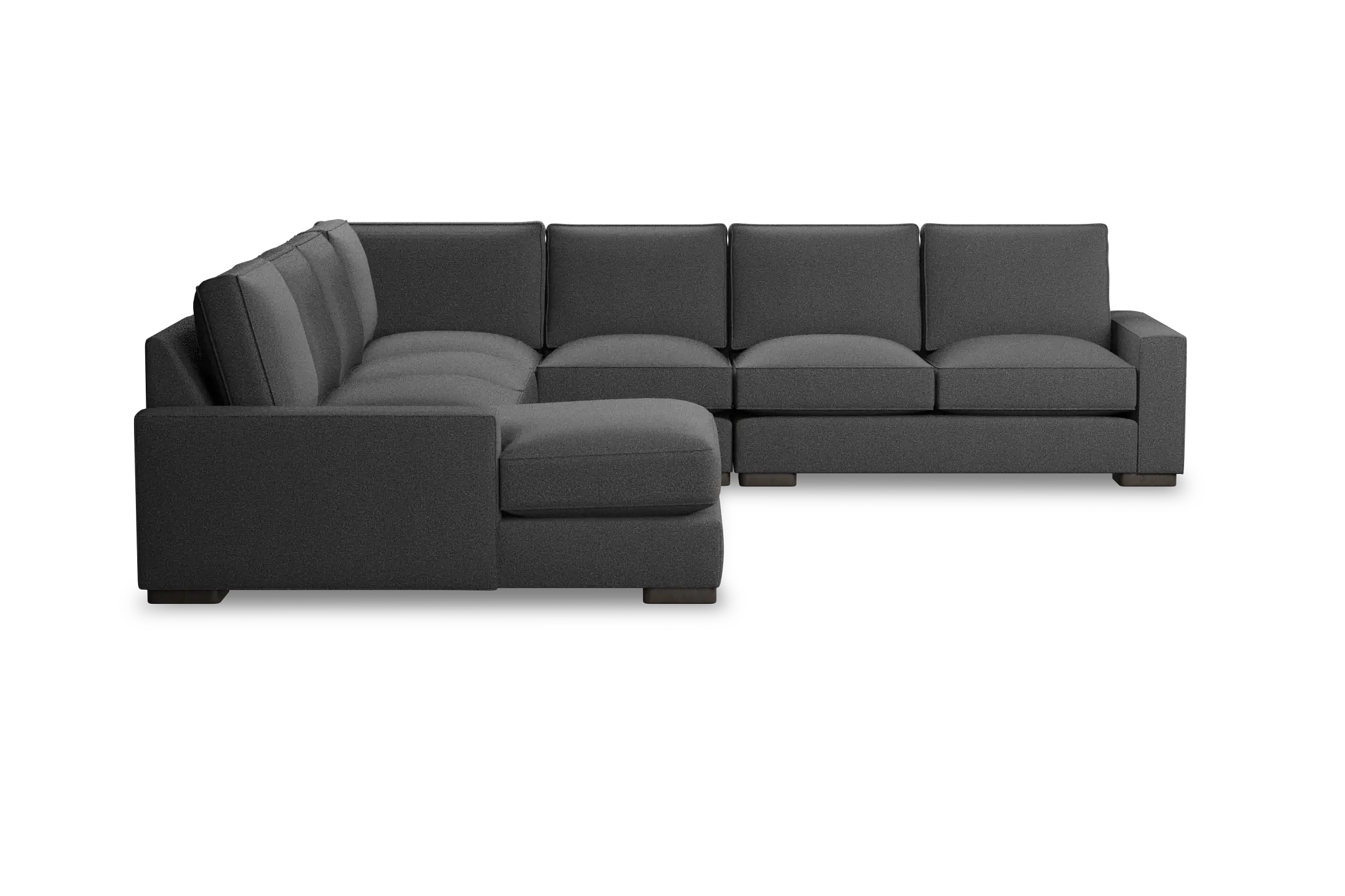 Edgewater Delray Dark Gray Large Left Chaise Sectional Edgewater Delray Dark Gray Large Left Chaise Sectional