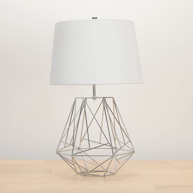 Cage Silver Table Lamp