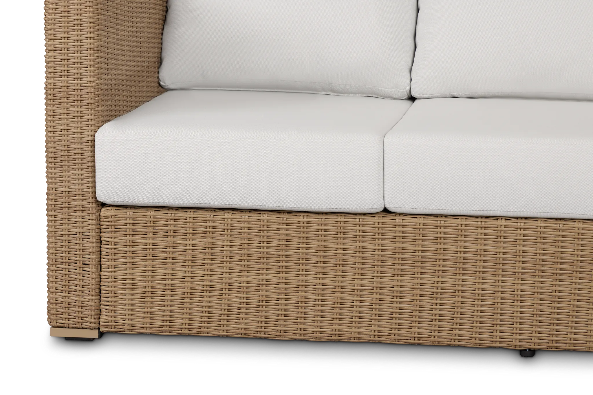 Montecito Light Tone Sofa With Light Beige Cushions