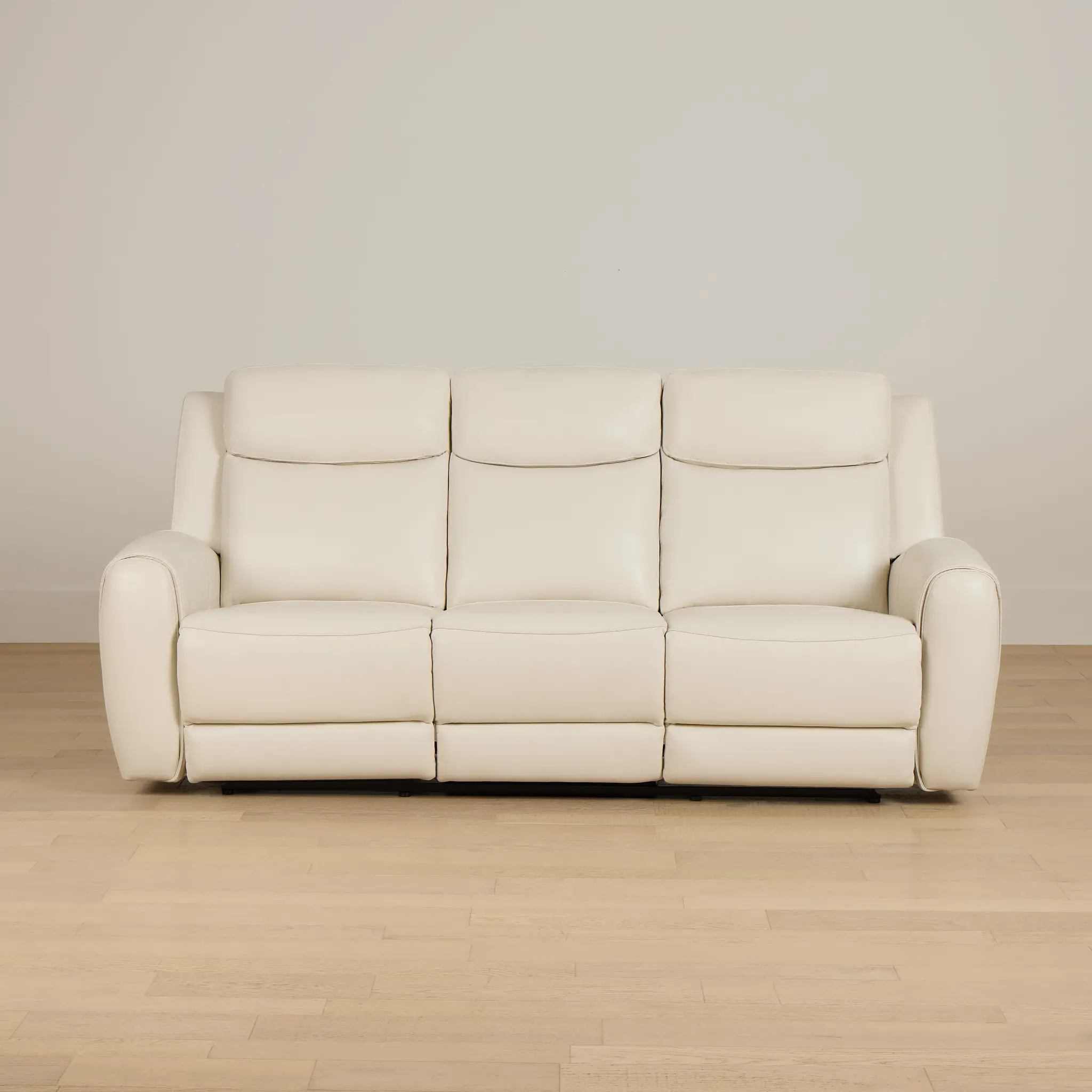 Walker Ivory Lthr/vinyl Reclining Sofa | Living Room Walker Ivory Lthr/vinyl Reclining Sofa | Living Room