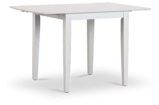 Woodstock White Drop Leaf Rectangular Table