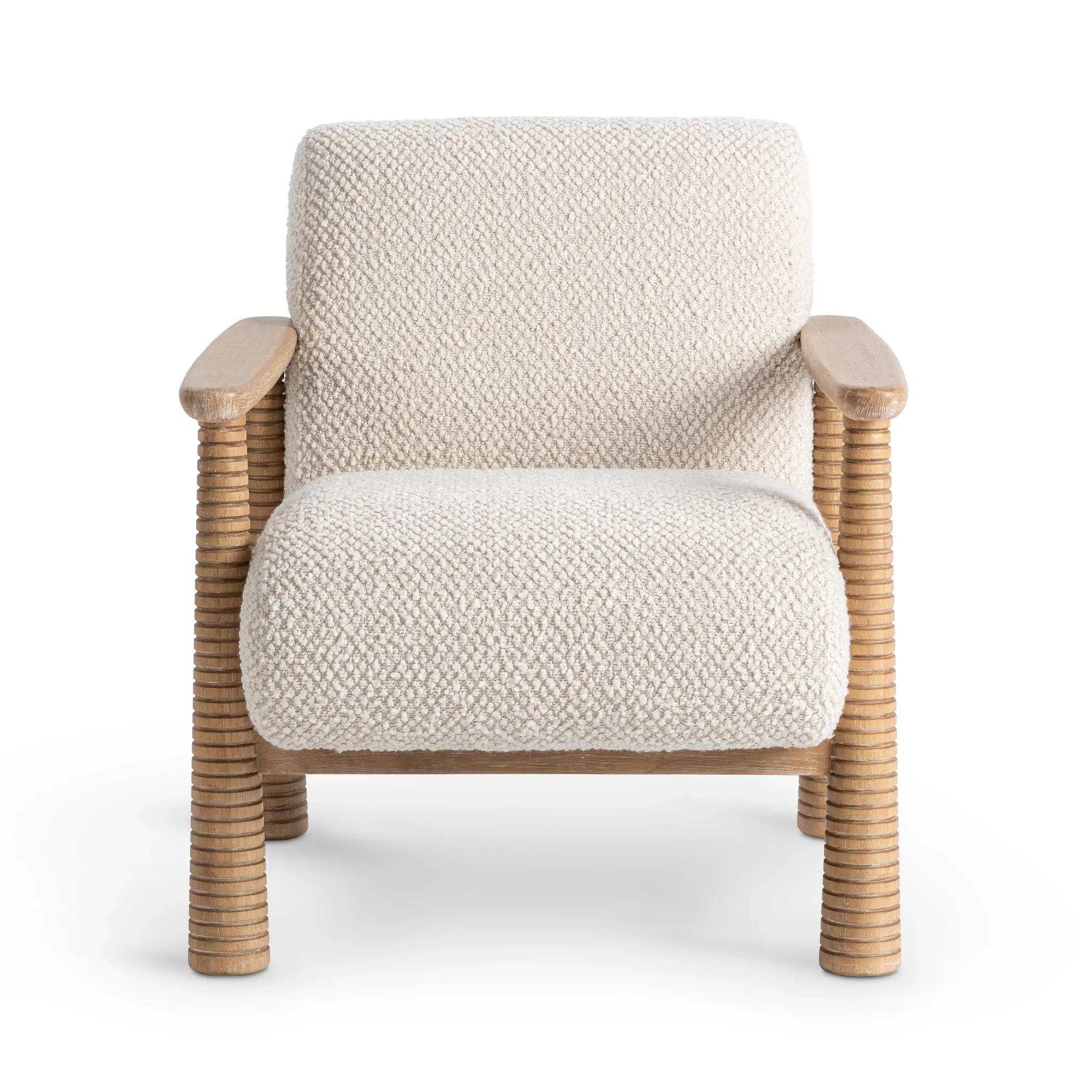 Cozy Beige Fabric Accent Chair Cozy Beige Fabric Accent Chair