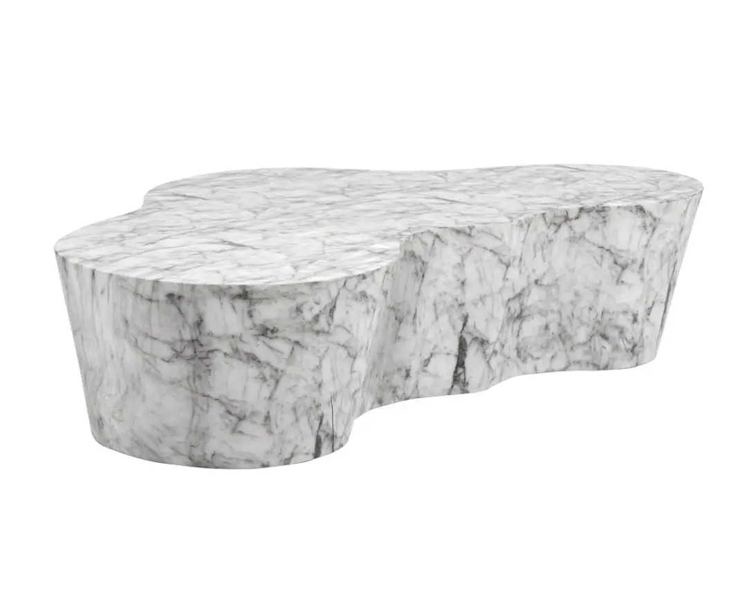 Aviva Light Gray Marble Coffee Table Aviva Light Gray Marble Coffee Table