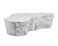 Aviva Light Gray Marble Coffee Table