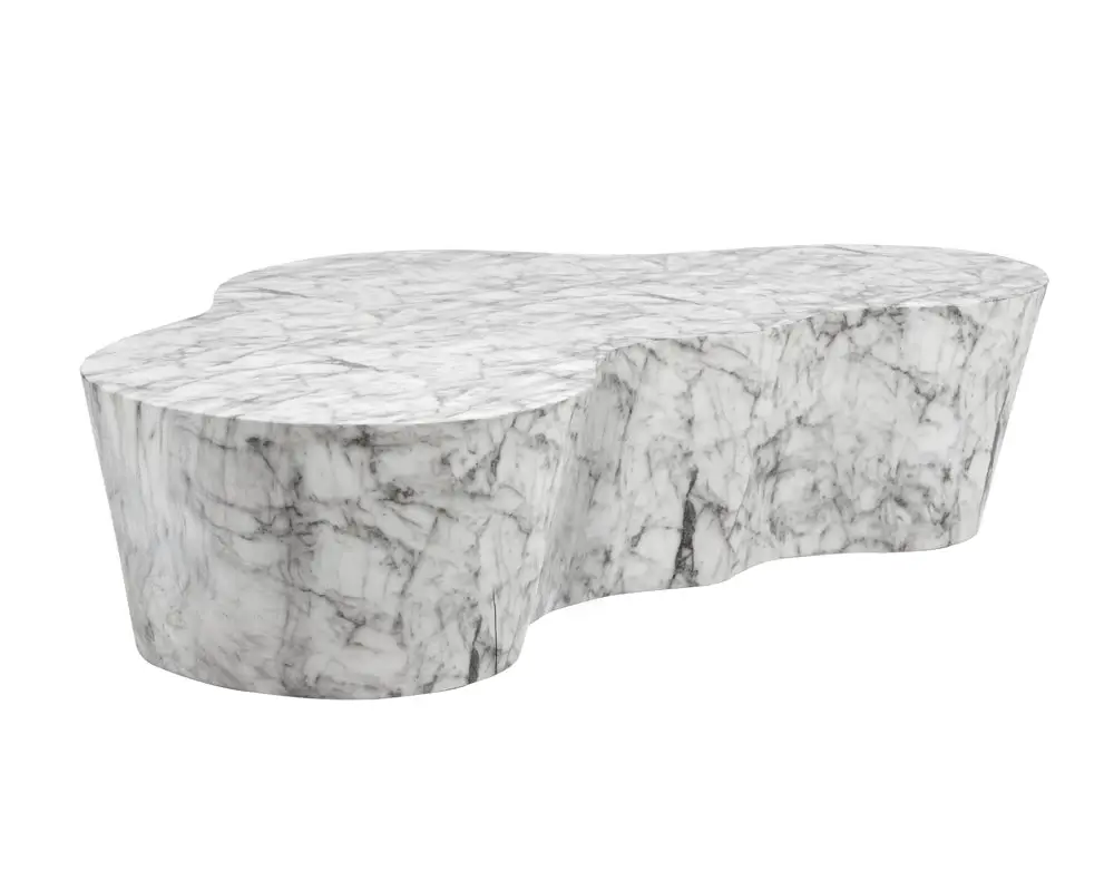Aviva Light Gray Marble Coffee Table Aviva Light Gray Marble Coffee Table