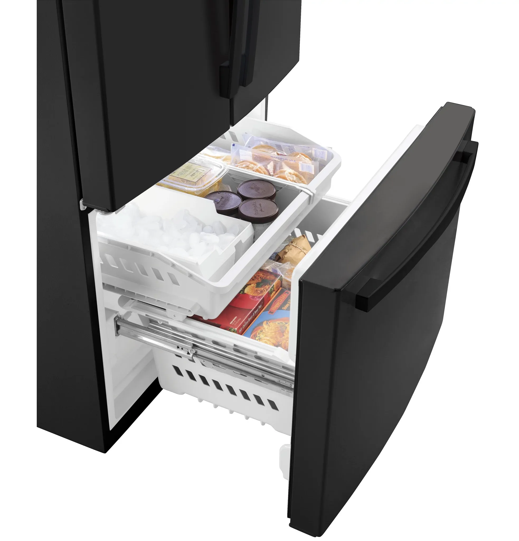 Ge 19 Series Black Bottom Freezer Refrigerator